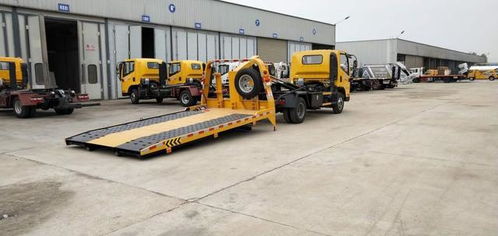 黃牌全落地解放虎VH一拖二清障車車型簡介